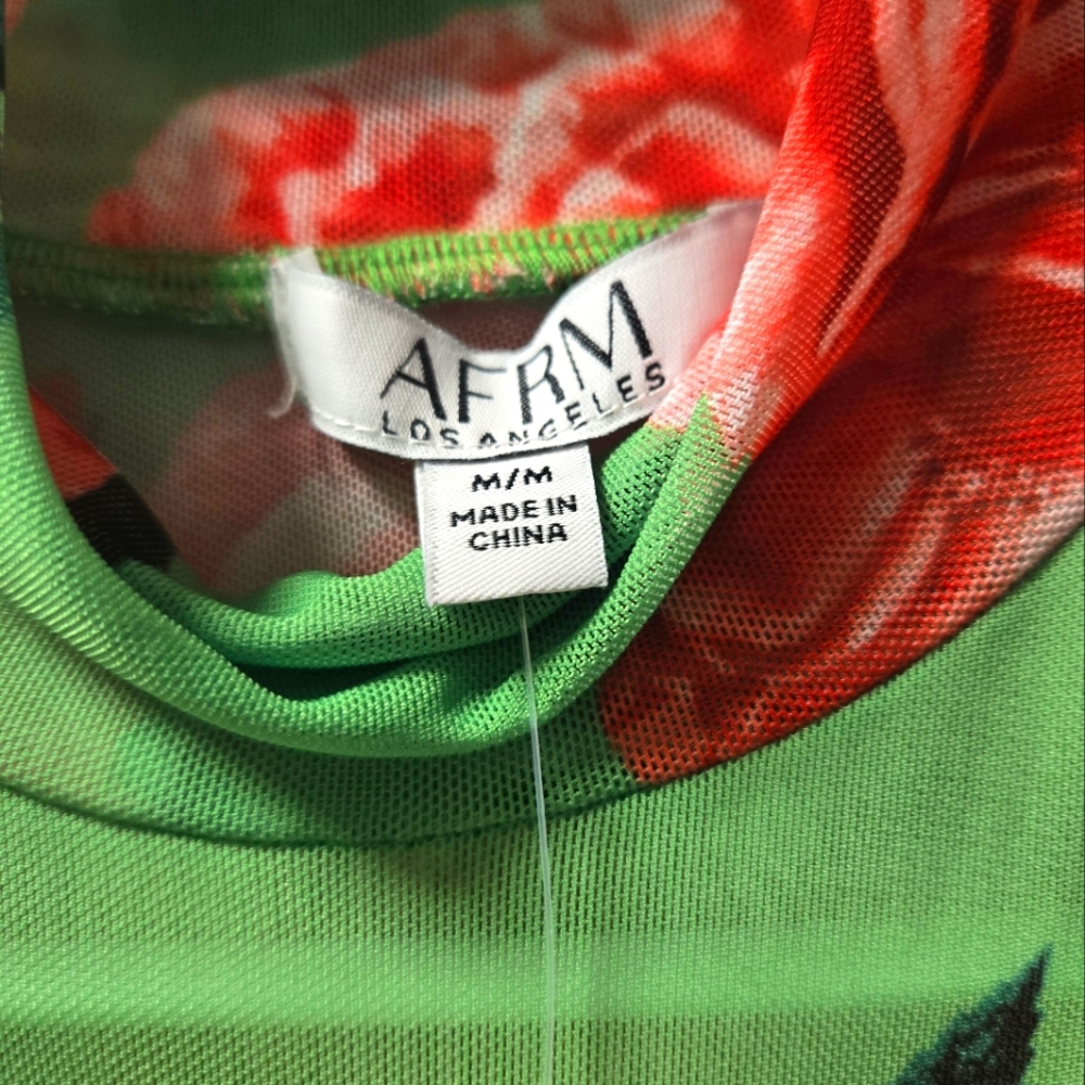 NWT- AFRM Mesh high neck sleeveless bodysuit - Picture 4 of 4